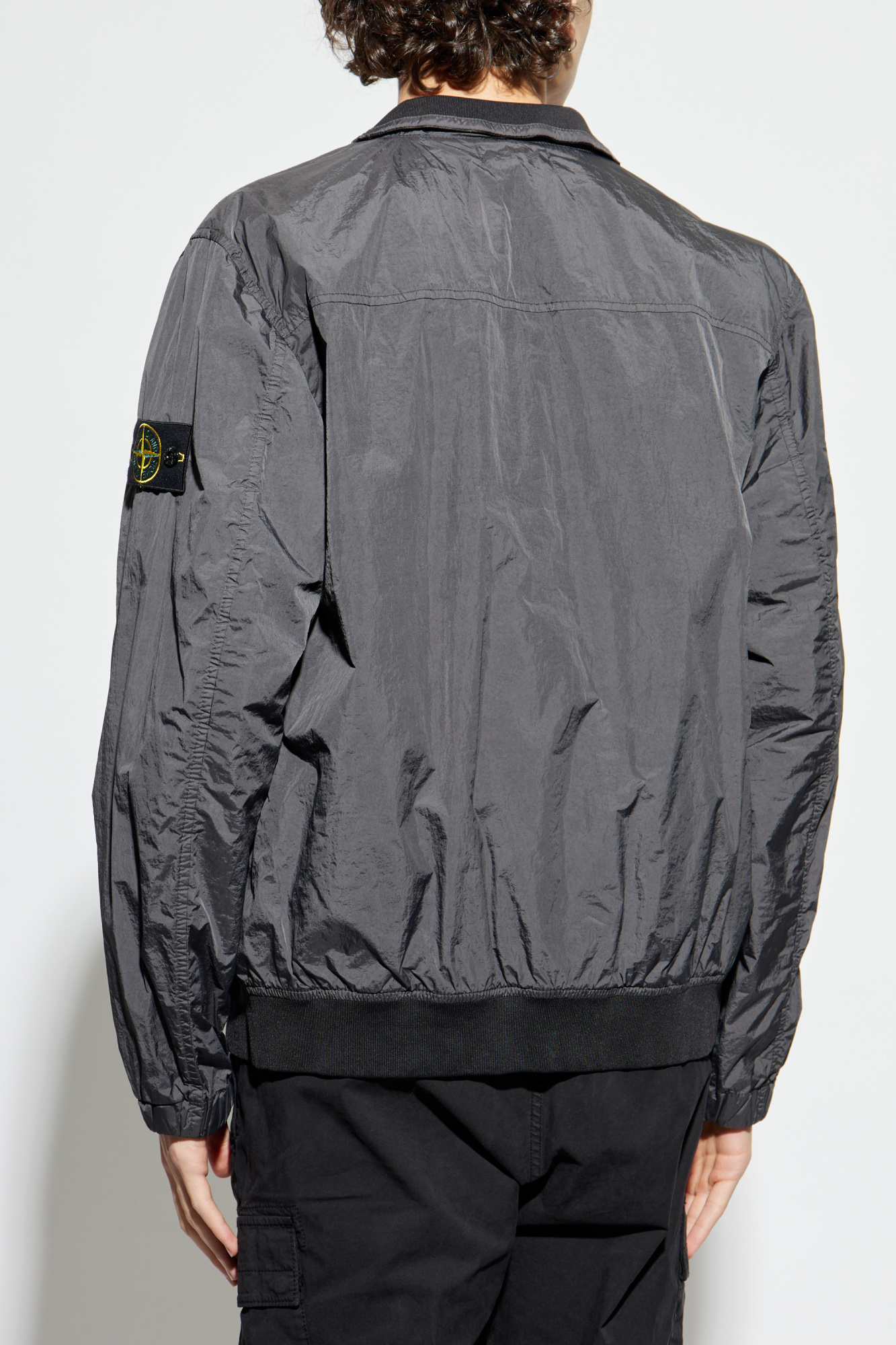 Grey Lightweight jacket with logo Stone Island - Vitkac Italy